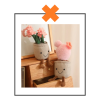 Kawaii knuffel plantje cactus roze